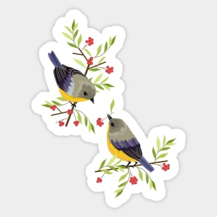 Birds On Branches Sticker